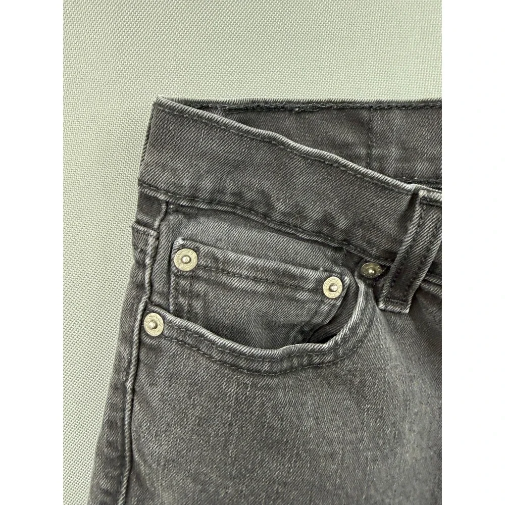 Levi's Denim Jeans Youth Gray Slim Fit 5-Pocket‎ Charcoal Wash 27x26